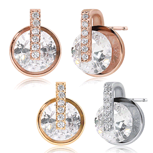 (주)루브르파리 Winter Sale+무료배송&#9733;  14K&#9733; 테미시 크리스탈 귀걸이 EA3082